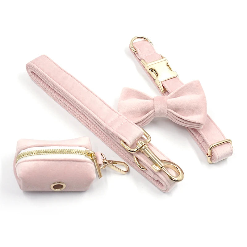 New Arrival: Odessa Pale Pink Personalized Velvet Accessory Collection