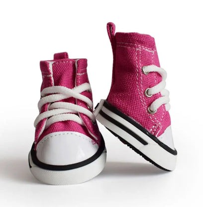 Pink Converse Dog Shoes