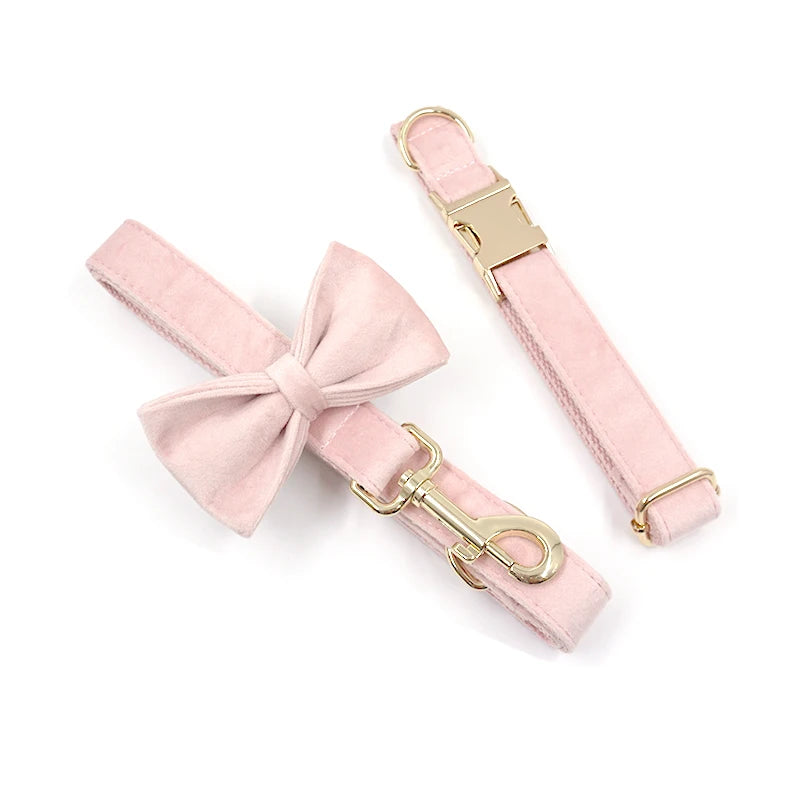 New Arrival: Odessa Pale Pink Personalized Velvet Accessory Collection