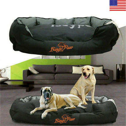 Bingo Paw Obsidian Waterproof Jumbo Orthopedic Dog Sofa Bed - Ultimate Comfort and Support