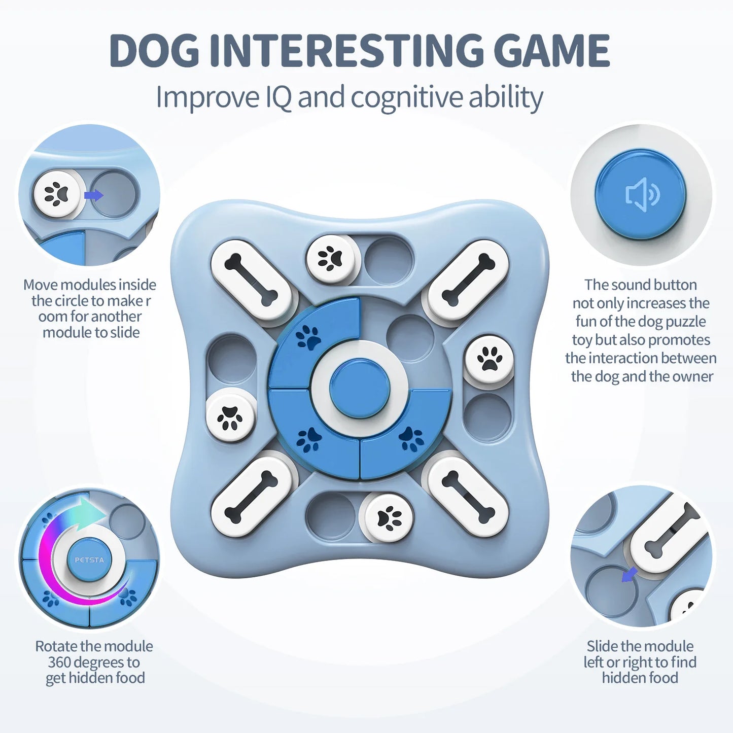 Paw-some IQ Booster: Brain Puzzle & Interactive Dog Puzzle Feeder