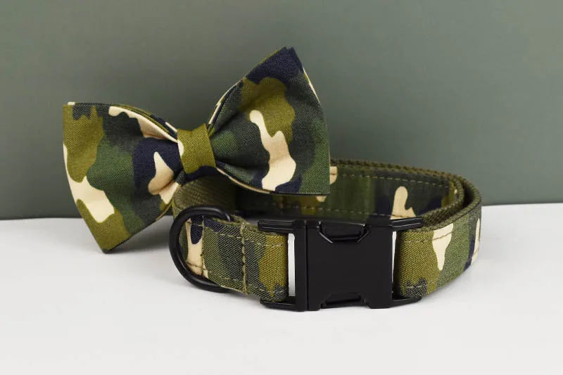 Camouflage Designer Personalized Tactical Dog Harness & Leash Collection