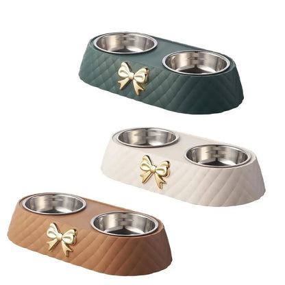 Luxe Eucalyptus, Caramel & Vanilla Double Bow-Tie Bowls