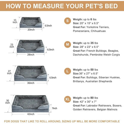 Luxurious Cuddle Haven for You and Your Giant Dog: Calming Rectangle Human Dog Bed – 71"x46"x7"