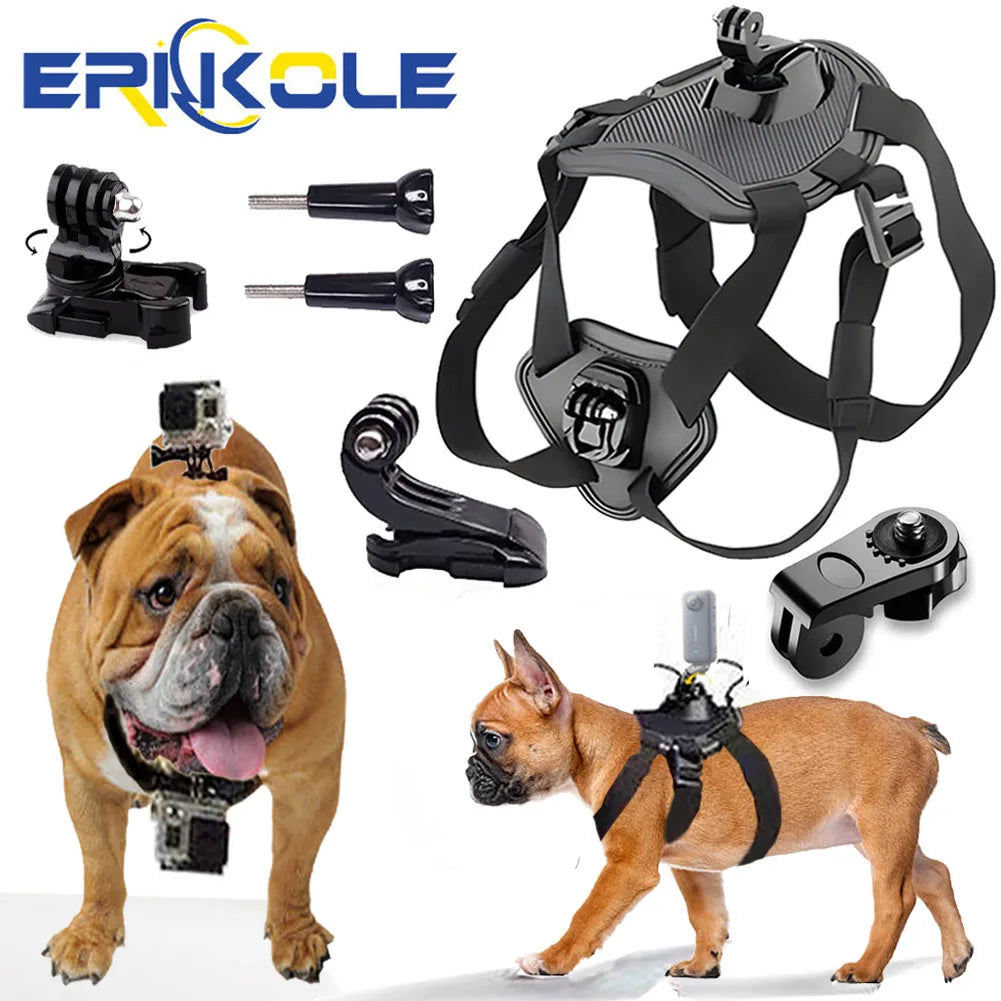 Adventure Dog Camera Harness Mount for GoPro, DJI, and Insta360: Capture the World from Your Dog’s Perspective!