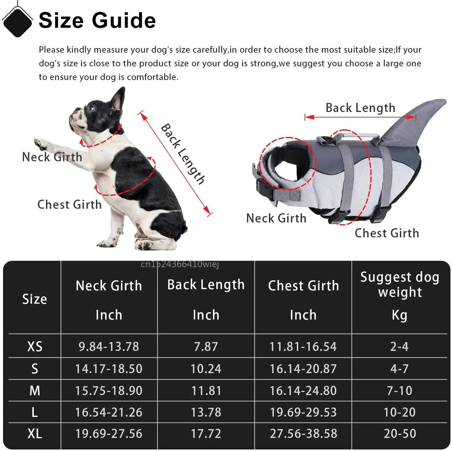 Aqua Couture GRAY Shark Fin Dog Life Vest – Adventure Smart in Style!