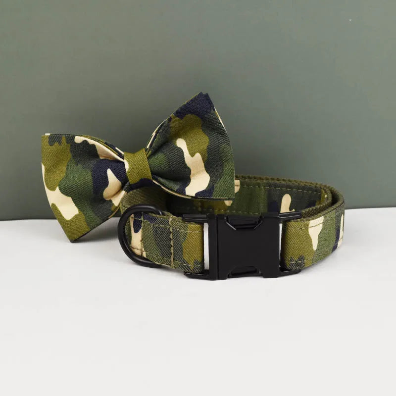 Camouflage Designer Personalized Tactical Dog Harness & Leash Collection