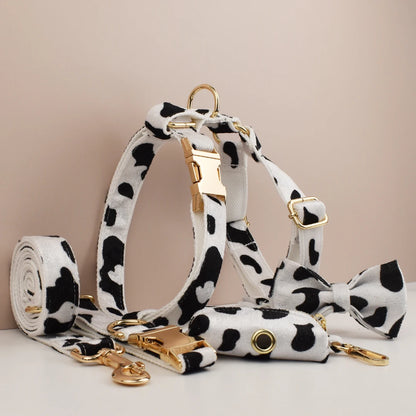 Exquisite Dalmation Dog Harness & Leash Collection