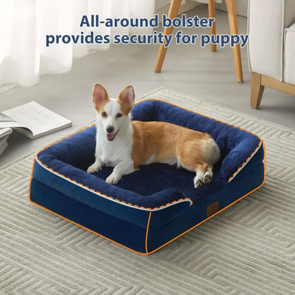 Luxurious Cuddle Haven for You and Your Giant Dog: Calming Rectangle Human Dog Bed – 71"x46"x7"