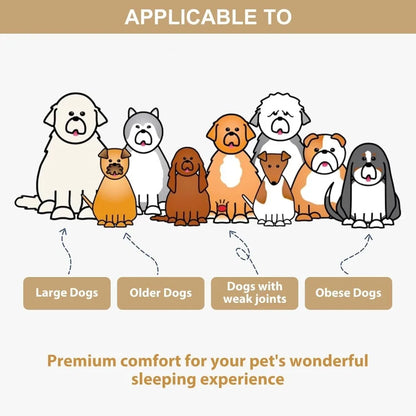 Luxurious Cuddle Haven for You and Your Giant Dog: Calming Rectangle Human Dog Bed – 71"x46"x7"