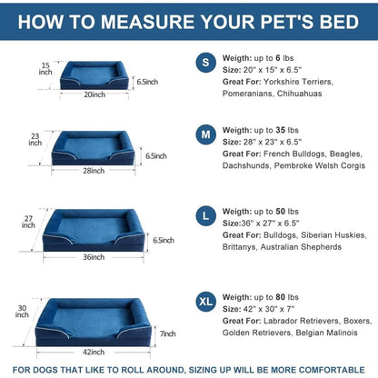 Luxurious Cuddle Haven for You and Your Giant Dog: Calming Rectangle Human Dog Bed – 71"x46"x7"