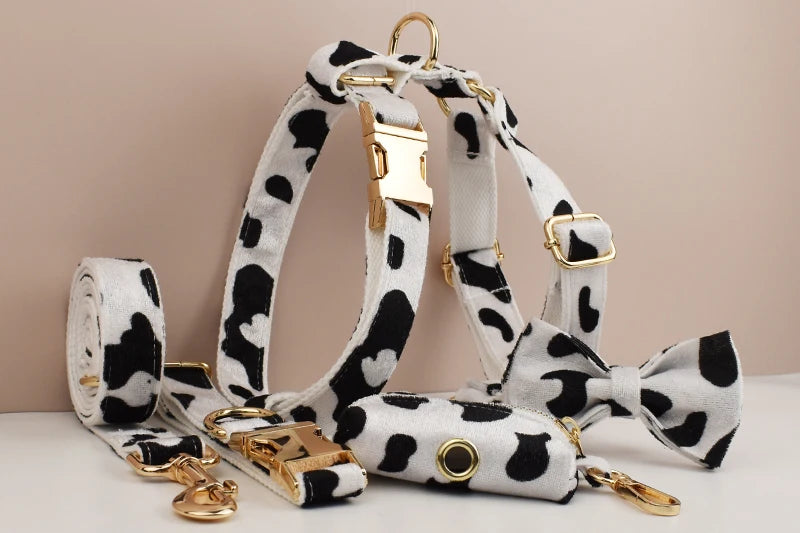 Exquisite Dalmation Dog Harness & Leash Collection