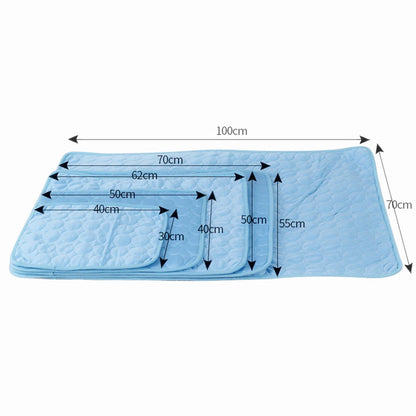 Pet Cooling Mat: Summer Ice Silk Blanket for Breathable Comfort