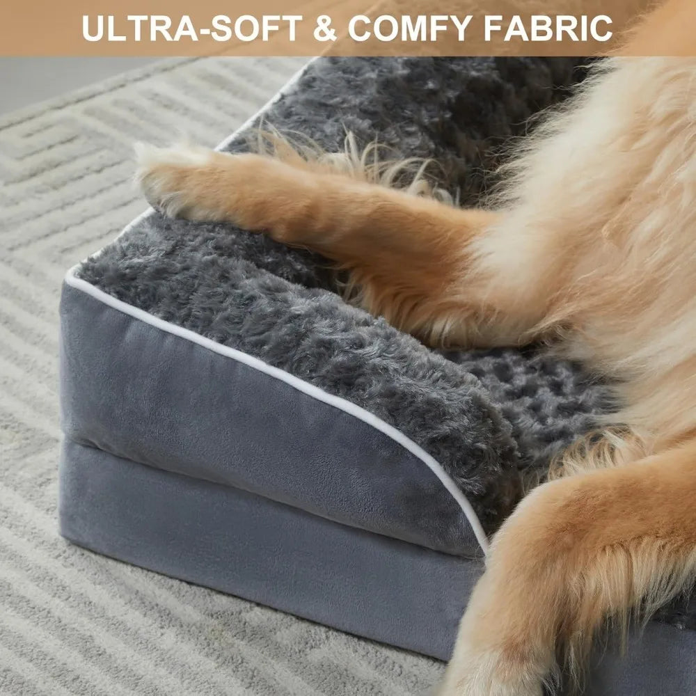 Luxurious Cuddle Haven for You and Your Giant Dog: Calming Rectangle Human Dog Bed – 71"x46"x7"