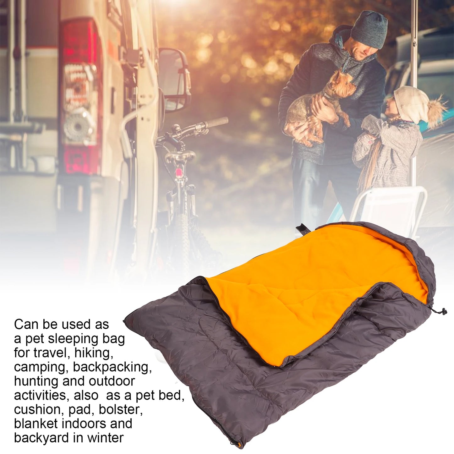 Ultimate Dog Adventure Sleeping Bag: Waterproof & Warm for Nature-Loving Explorers