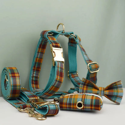 Amsterdam Plaid Personalized Designer Dog Accessory Collection