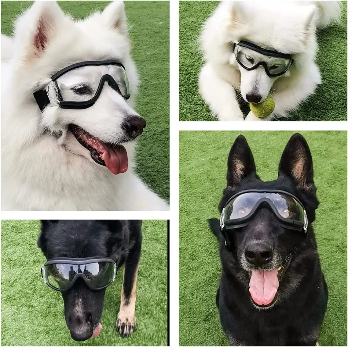 Pup Shades: Stylish Dog Sunglasses with Adjustable Strap – Ultimate Eye Protection for Adventure-Ready Dogs!