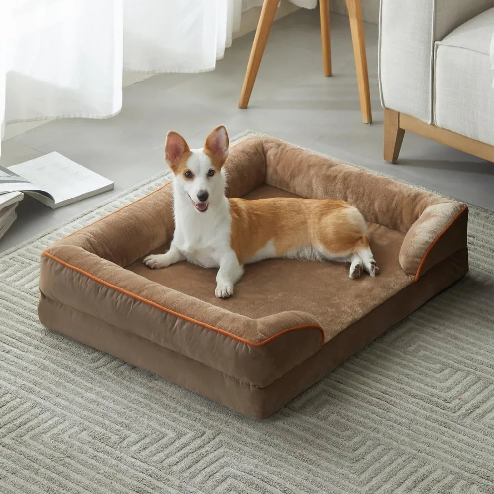 Luxurious Cuddle Haven for You and Your Giant Dog: Calming Rectangle Human Dog Bed – 71"x46"x7"