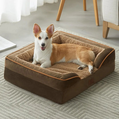 Luxurious Cuddle Haven for You and Your Giant Dog: Calming Rectangle Human Dog Bed – 71"x46"x7"