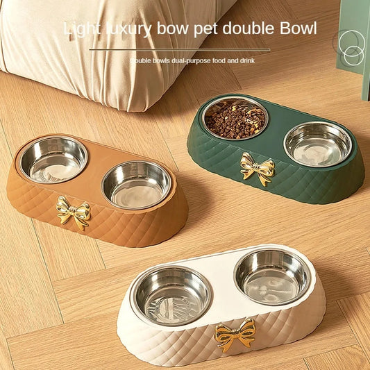 Luxe Eucalyptus, Caramel & Vanilla Double Bow-Tie Bowls