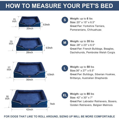 Luxurious Cuddle Haven for You and Your Giant Dog: Calming Rectangle Human Dog Bed – 71"x46"x7"