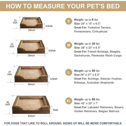 Luxurious Cuddle Haven for You and Your Giant Dog: Calming Rectangle Human Dog Bed – 71"x46"x7"