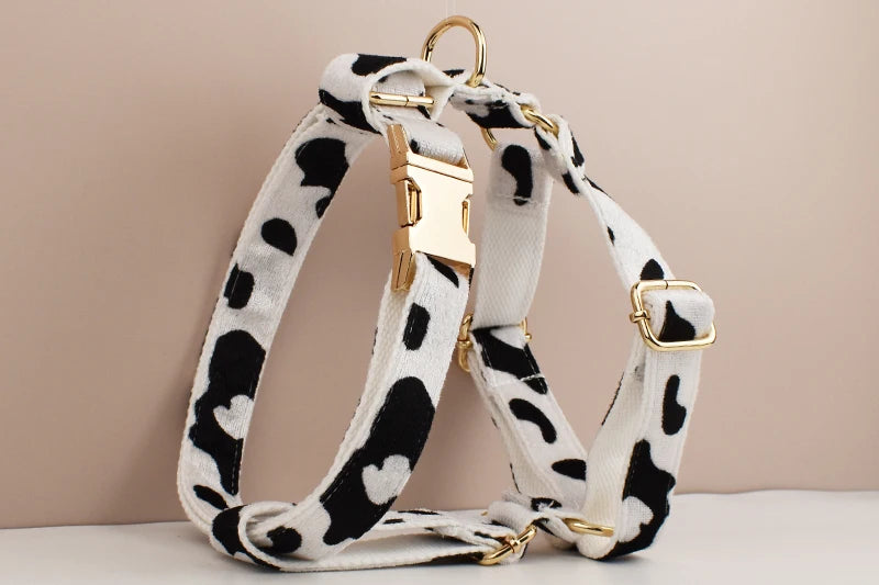 Exquisite Dalmation Dog Harness & Leash Collection