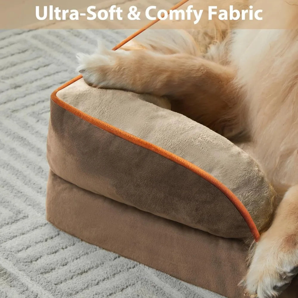 Luxurious Cuddle Haven for You and Your Giant Dog: Calming Rectangle Human Dog Bed – 71"x46"x7"