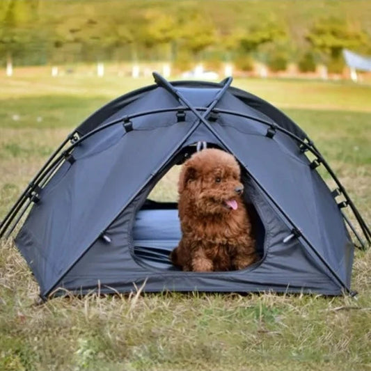 Superior Outdoor Black Dog Tent: Luxury Camping Shelter for Small Breeds