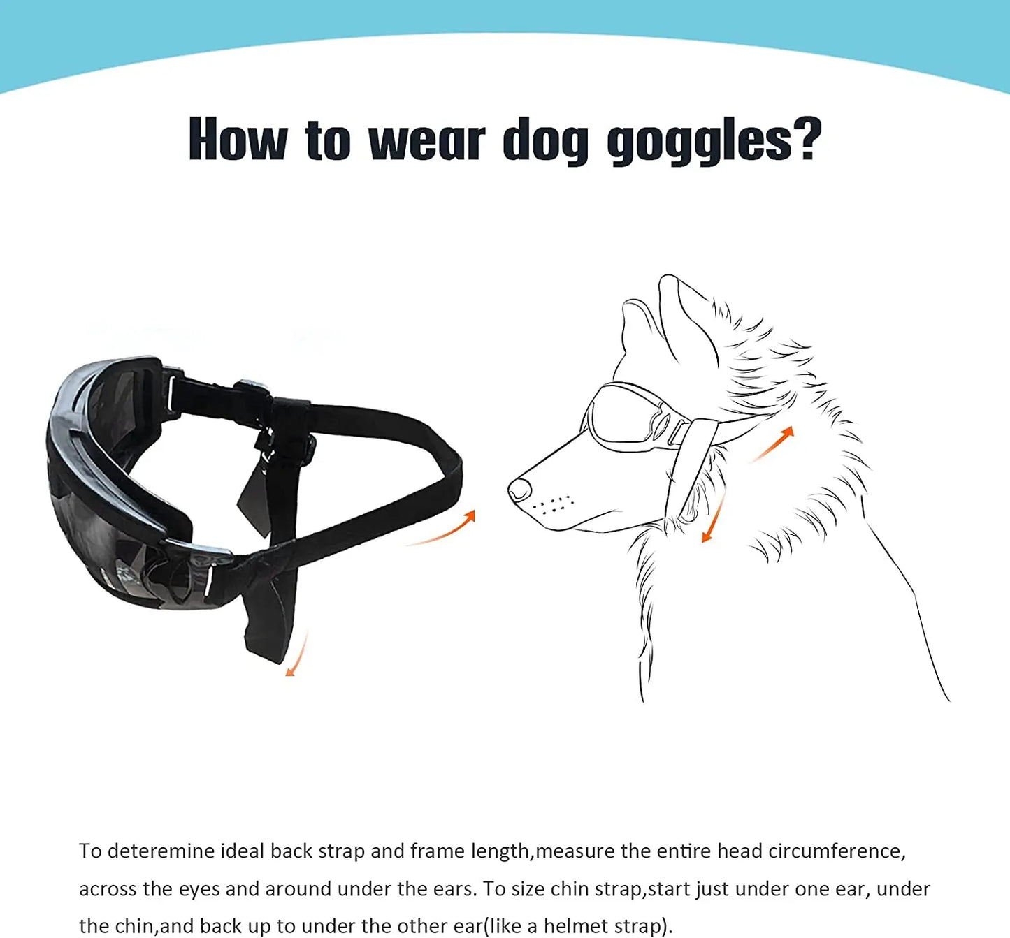 Pup Shades: Stylish Dog Sunglasses with Adjustable Strap – Ultimate Eye Protection for Adventure-Ready Dogs!