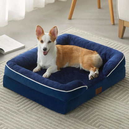 Luxurious Cuddle Haven for You and Your Giant Dog: Calming Rectangle Human Dog Bed – 71"x46"x7"