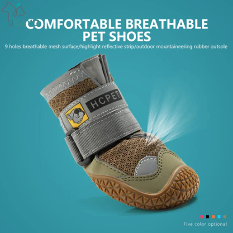 Reflective Waterproof Dog Boots for Medium & Large Dogs