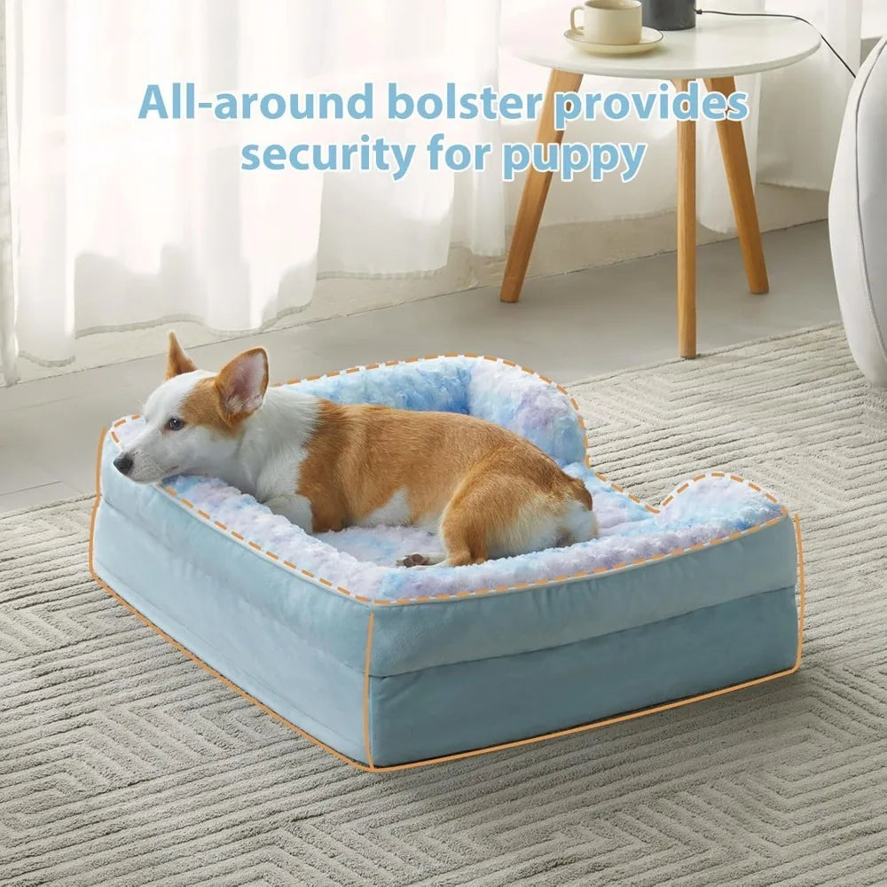 Luxurious Cuddle Haven for You and Your Giant Dog: Calming Rectangle Human Dog Bed – 71"x46"x7"