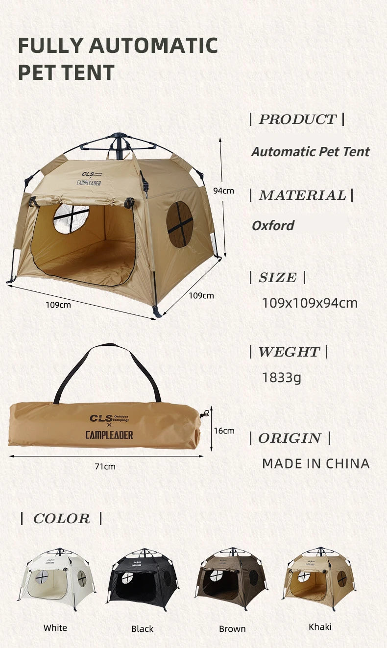 Canine Adventure Explorer Tent: Luxe Camping for Large Dogs